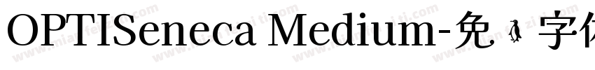 OPTISeneca Medium字体转换